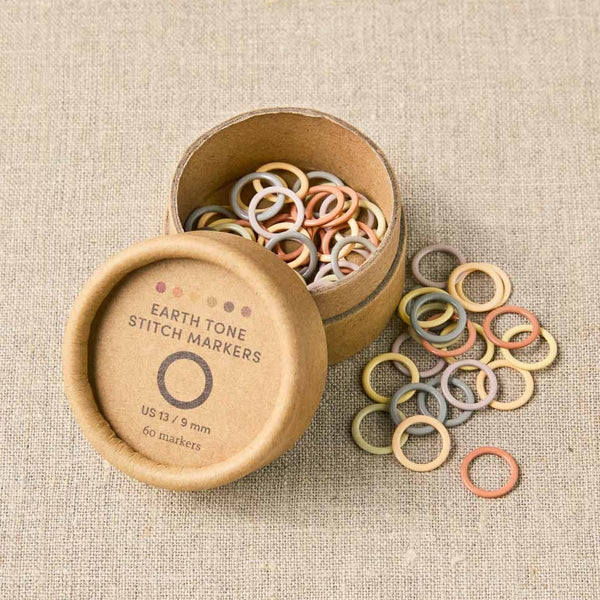 Ring Stitch Markers - Earth Tones
