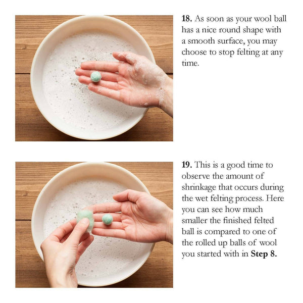 Holiday Felted Acorn Kit (Wet Felting for Beginners)