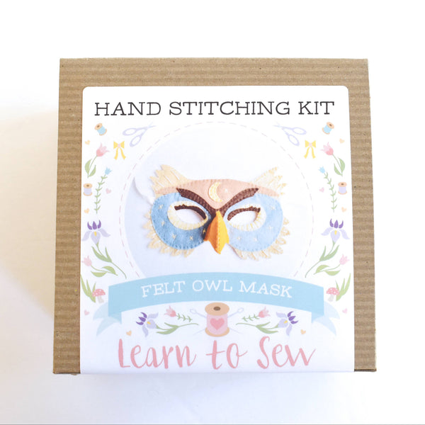 Felt Owl Mask Hand Sewing Kit
