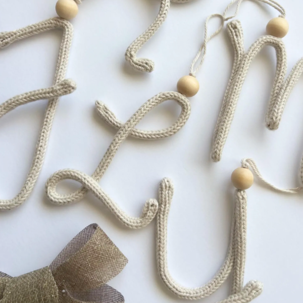Class: Knit I-cord Monogram Gift Toppers (11/22)