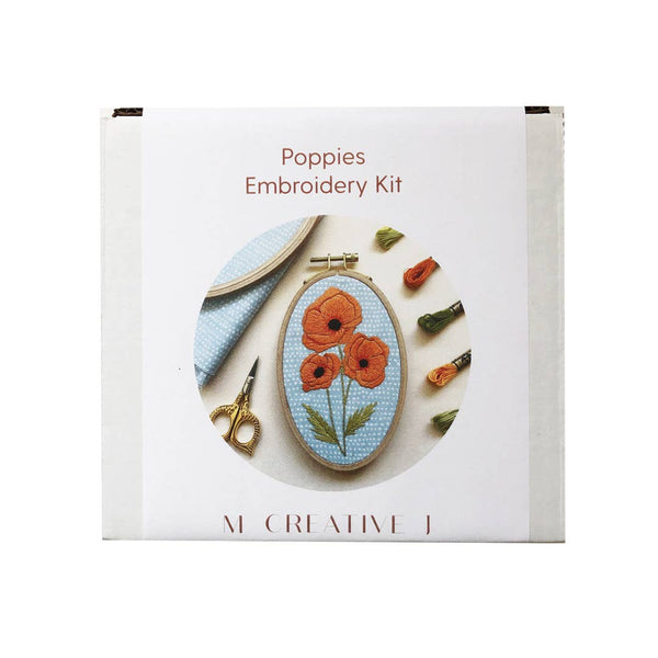 Poppies Embroidery Kit