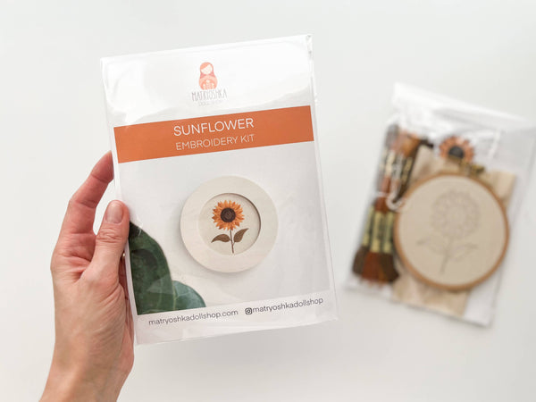 Sunflower Embroidery Kit