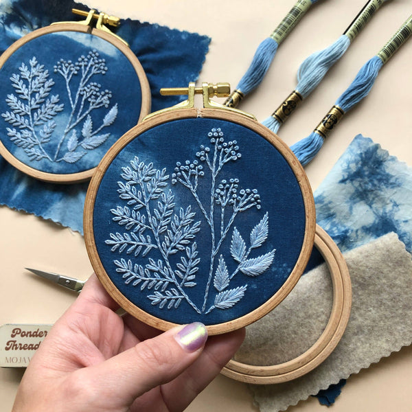 Class: Cyanotype Botanicals Embroidery