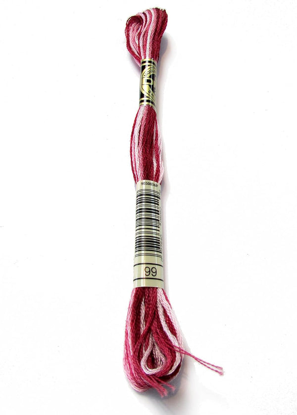 99 Redouté Rose Ombre  - DMC Six Strand Embroidery Floss