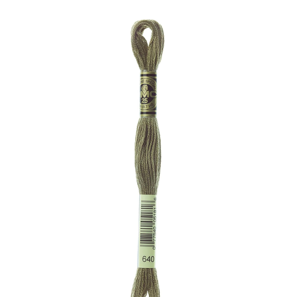 640 Grey Cobblestone - DMC Six Strand Embroidery Floss