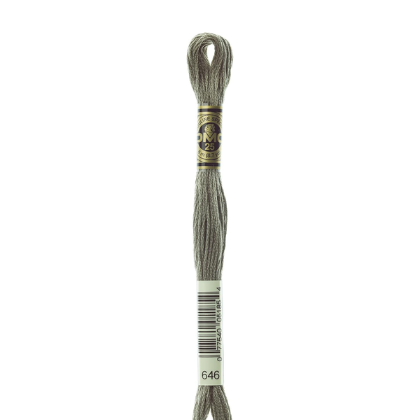 646 Smoke Grey - DMC Six Strand Embroidery Floss