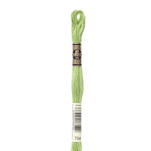 704 Lime - DMC Six Strand Embroidery Floss