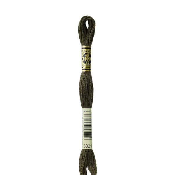 3021 Ink  - DMC Six Strand Embroidery Floss