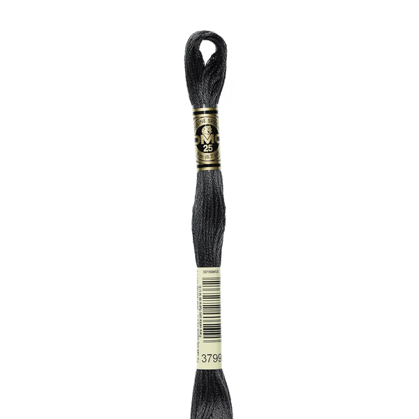 3799 Anthracite - DMC Six Strand Embroidery Floss