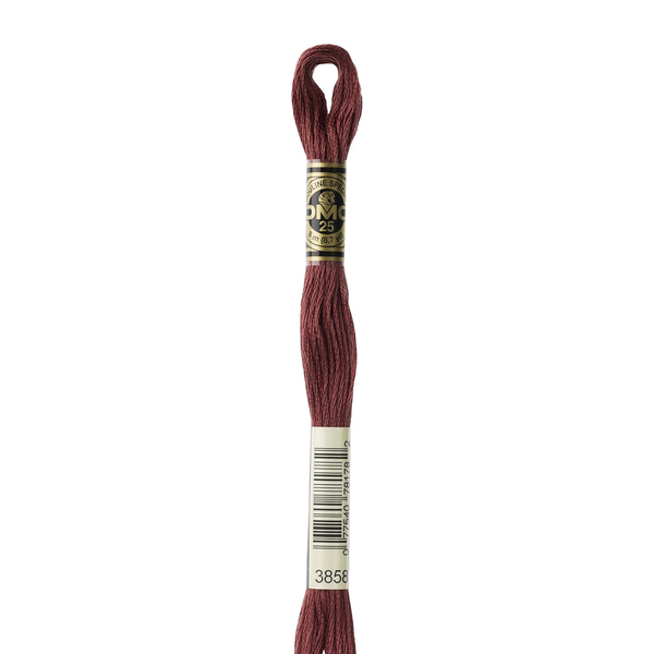 3858 Rose Brown  - DMC Six Strand Embroidery Floss