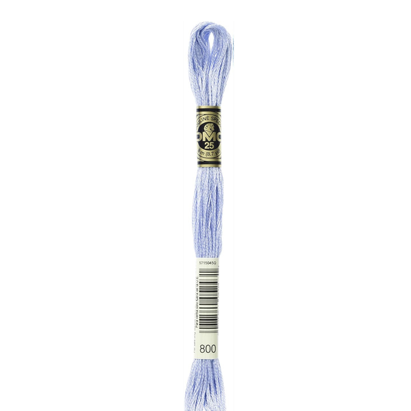 800 Sky Blue  - DMC Six Strand Embroidery Floss
