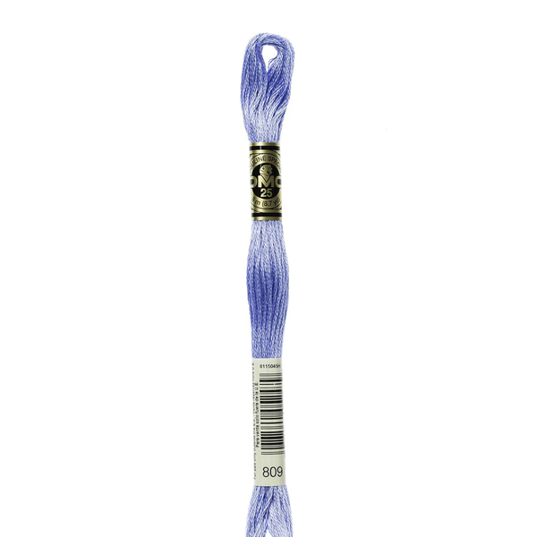 809 Soft Blue  - DMC Six Strand Embroidery Floss