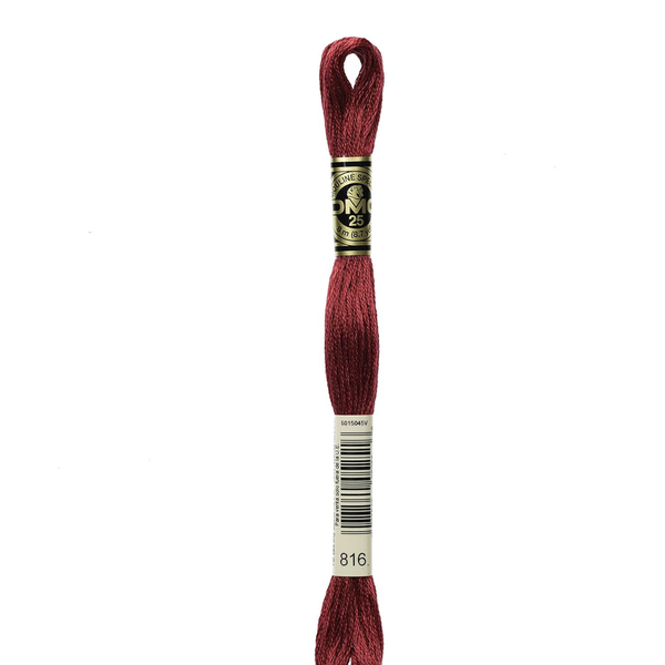 816 Cherry Red - DMC Six Strand Embroidery Floss