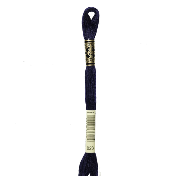 823 Blueberry  - DMC Six Strand Embroidery Floss