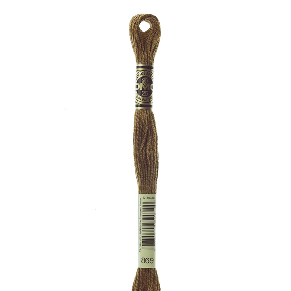 869 Coffee - DMC Six Strand Embroidery Floss