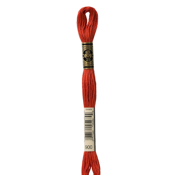 900 Blood Orange  - DMC Six Strand Embroidery Floss