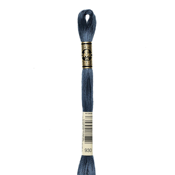 930 Slate Grey - DMC Six Strand Embroidery Floss