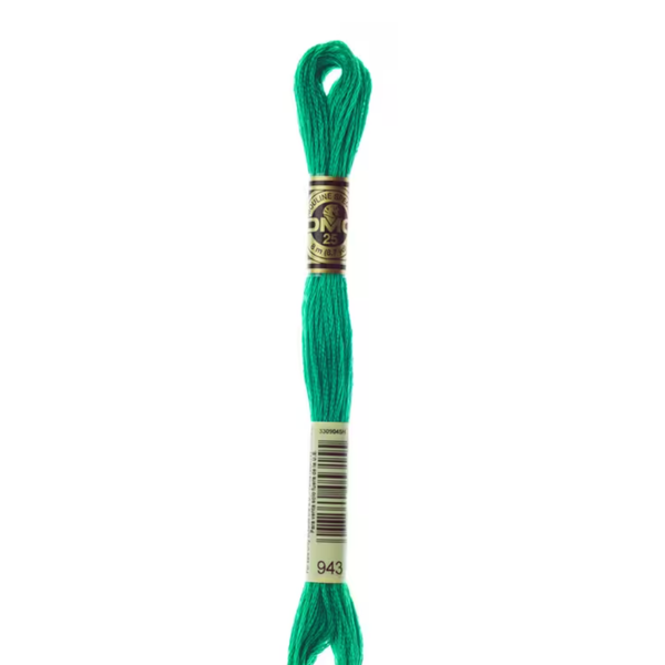 943 Acid Green - DMC Six Strand Embroidery Floss