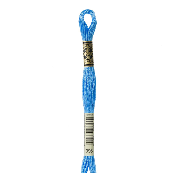 996 Electric Blue  - DMC Six Strand Embroidery Floss