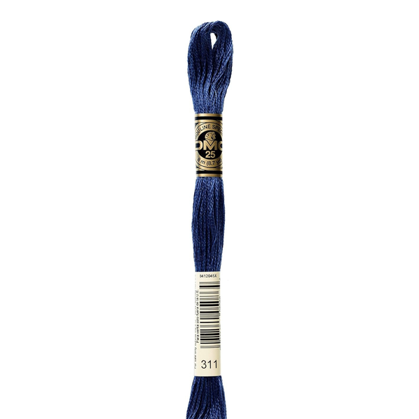311 Dark Polar Blue  - DMC Six Strand Embroidery Floss