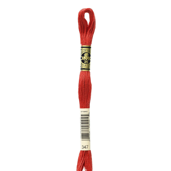 347 Egyptian Red  - DMC Six Strand Embroidery Floss