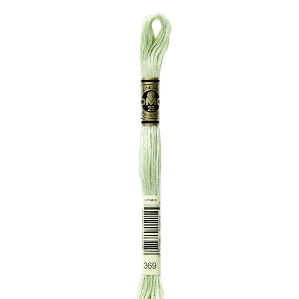 369 Bamboo Shoot Green - DMC Six Strand Embroidery Floss