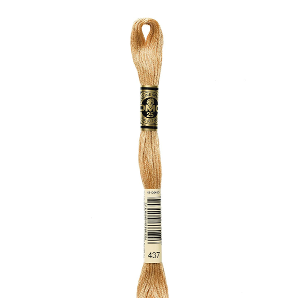 437 Camel - DMC Six Strand Embroidery Floss