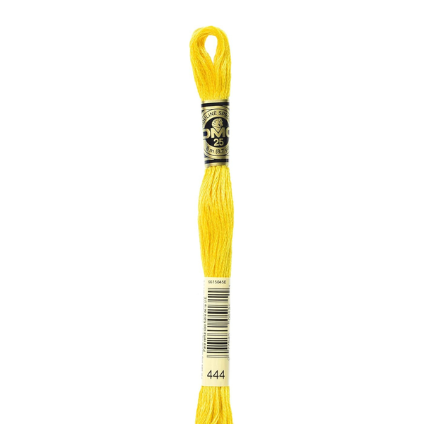444 Bright Yellow  - DMC Six Strand Embroidery Floss