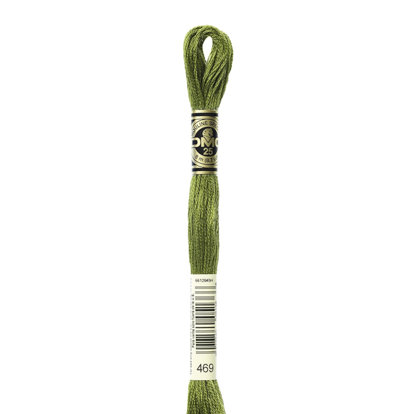 469 Golden Moss Green - DMC Six Strand Embroidery Floss