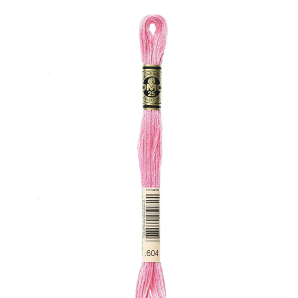 604 Pink Hyacinth  - DMC Six Strand Embroidery Floss