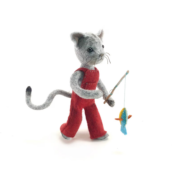 Felt Stitching Kit - Calvin Cat