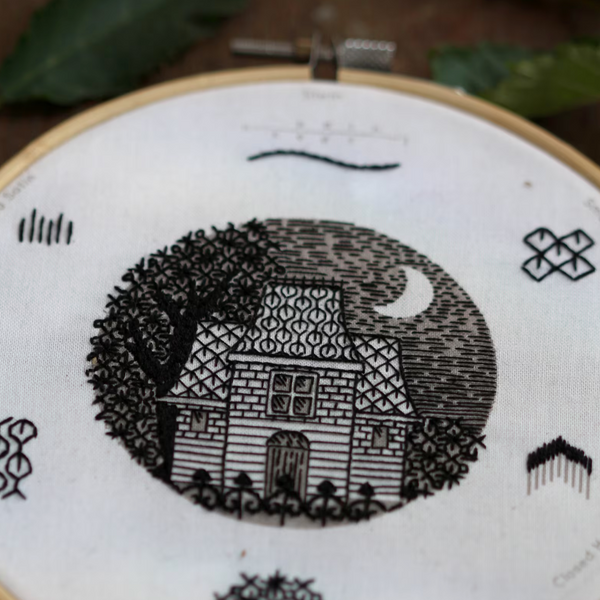 Victorian House - Embroidery Stitch Sampler