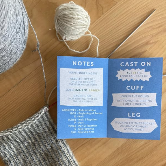 Top Down Sock Mini Pocket Guide