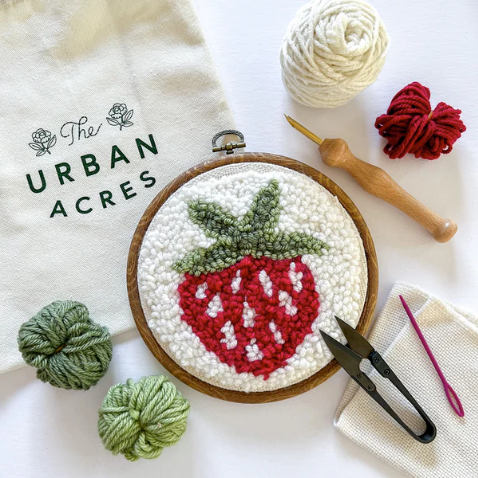 Strawberry Punch Needle Kit