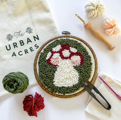 Mushroom Punch Needle Kit