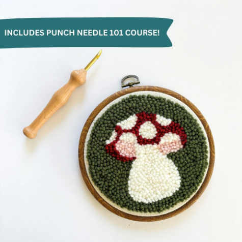 Mushroom Punch Needle Kit