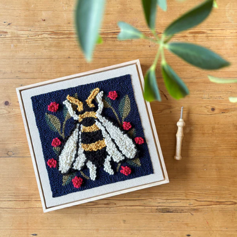Spring Bee Punch Needle Frame Kit