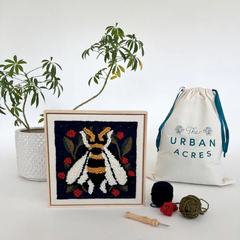 Spring Bee Punch Needle Frame Kit