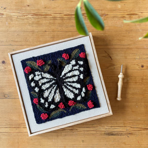 Spring Butterfly Punch Needle Frame Kit