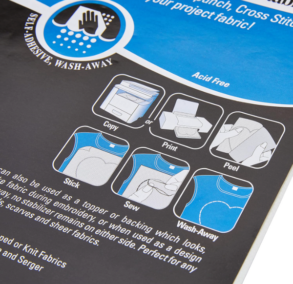 Printable Sticky Fabri-Solvy Stabilizer