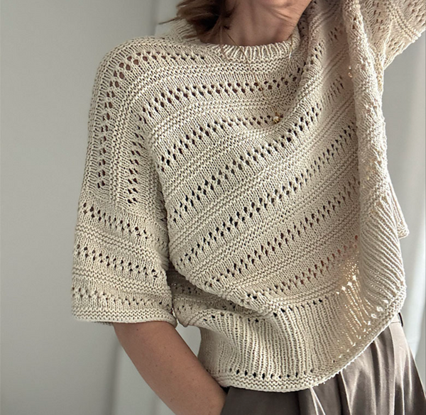 Summer Knit-along: Lacey Loop Top by Other Loops