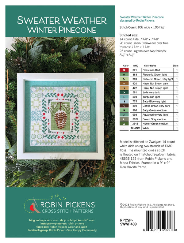 Winter Pinecone - Sweater Weather Pattern