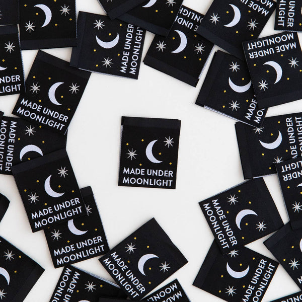 Made Under Moonlight - Woven Clothing Label Tags
