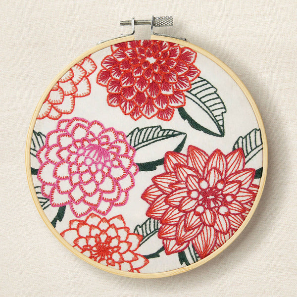 Dahlias Designer Embroidery Kit