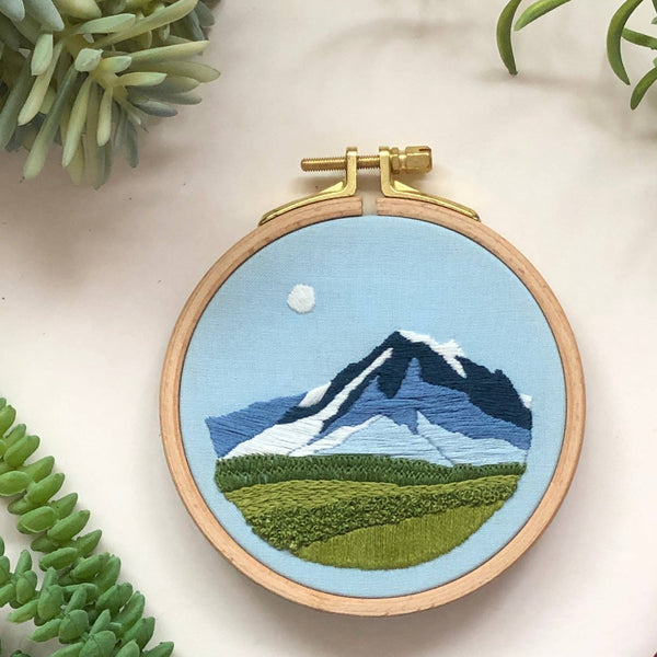 Mountain View Landscape Embroidery Kit