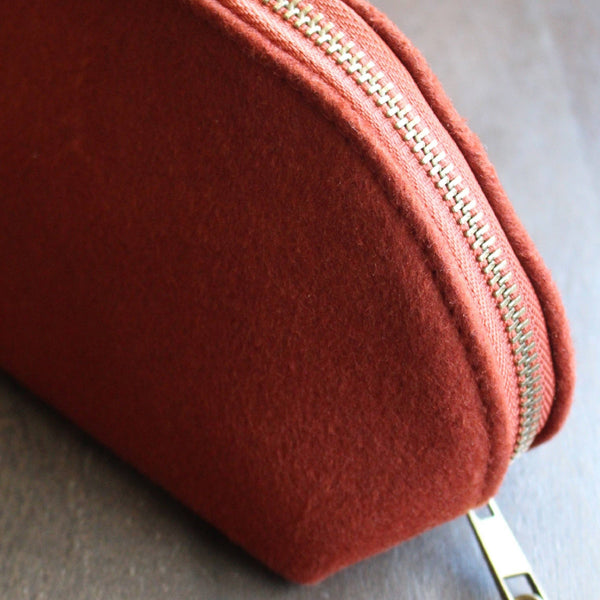 Woolen Zippered Notions Pouch Set
