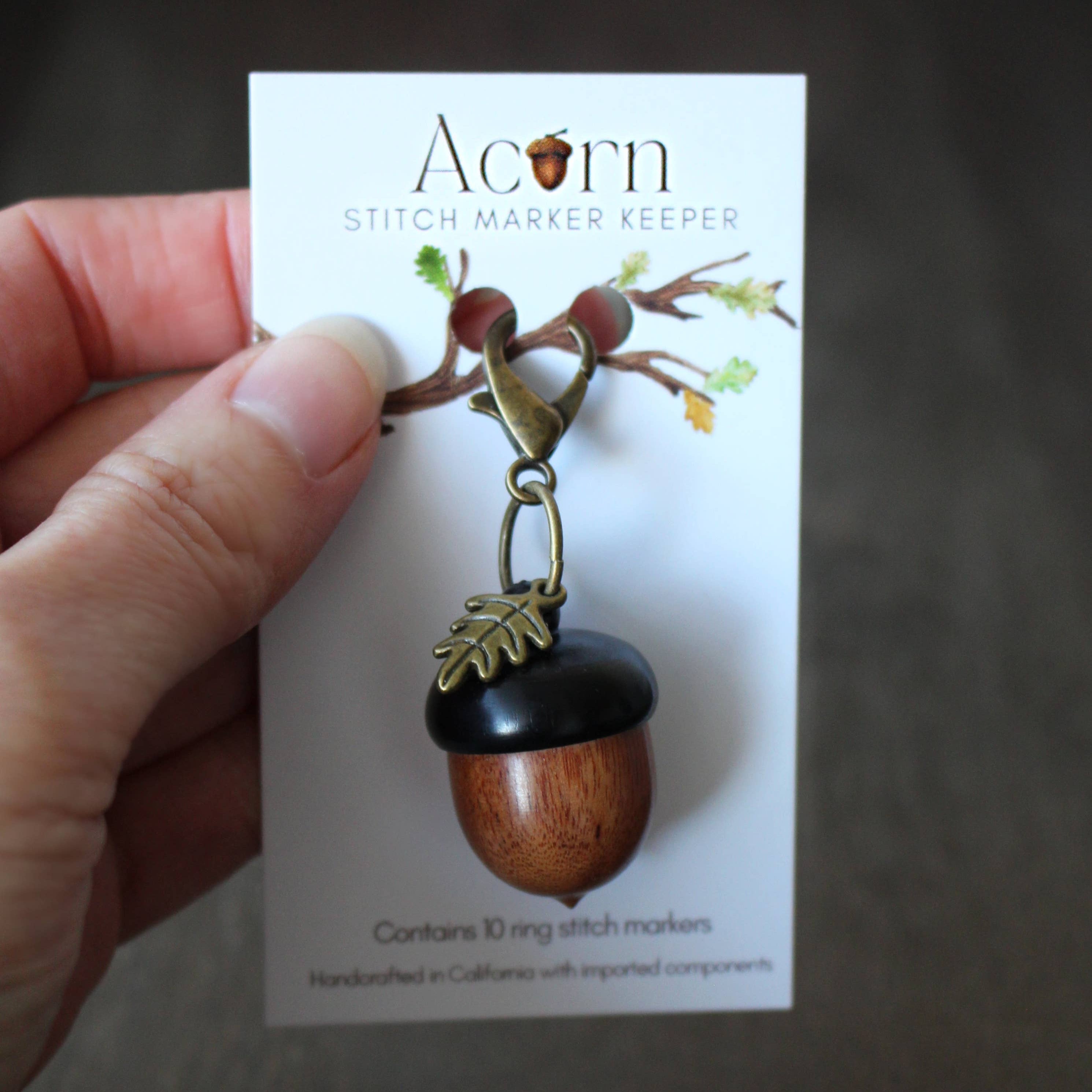 thumbnail image 2 of Esschert Design Cast Iron Acorn Key Keepers, Brown, 2 Pack – Prime 2 of 9