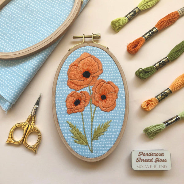 Poppies Embroidery Kit