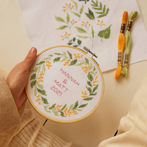 Wedding Wreath Cross Stitch Kit